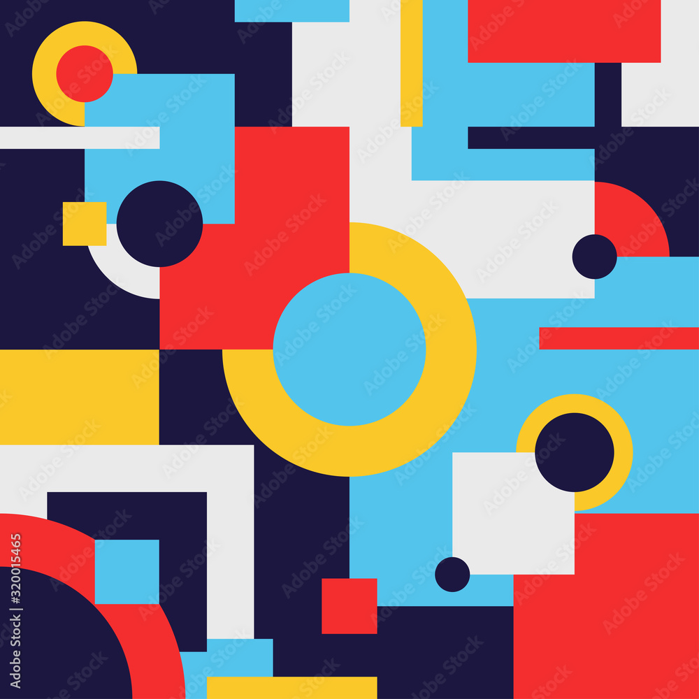 Squares and Geometric Shapes Pattern Squares and Geometric Shapes Pattern