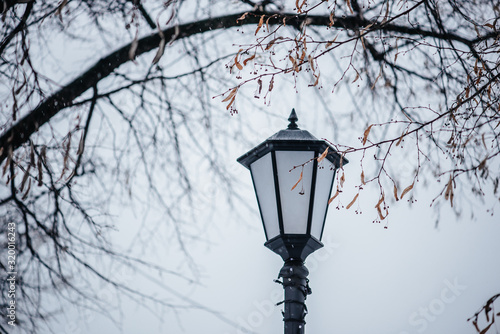 street lantern in winter