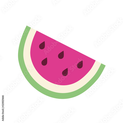 fresh watermelon fruit isolated icon