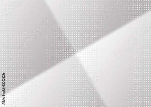 Abstract halftone dotted background. Transparency grunge rectangle pattern, square, shadow. Gray modern optical pop art texture for posters, site, business card, cover, label mock-up, vintage sticker