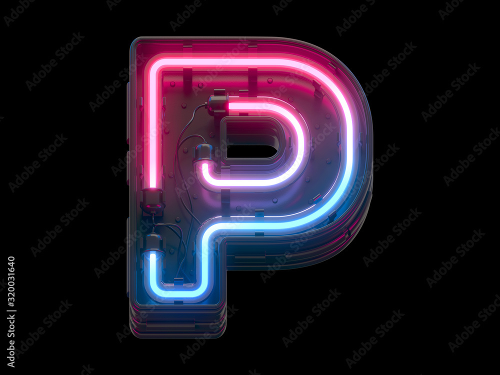 Ultraviolet neon futuristic font. Ultraviolet neon futuristic font.