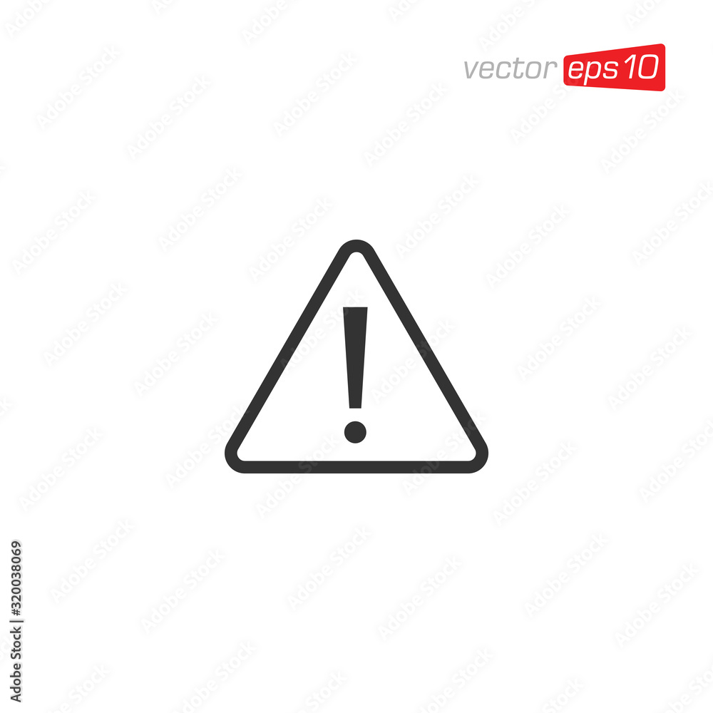 Warning Mark Icon Design Vector Warning Mark Icon Design Vector