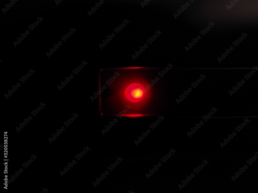 Foto red led over black