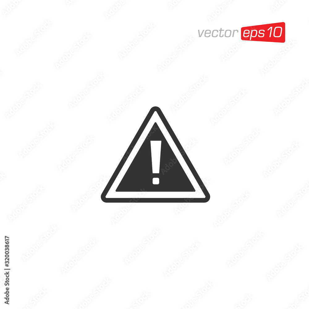 Warning Mark Icon Design Vector Warning Mark Icon Design Vector