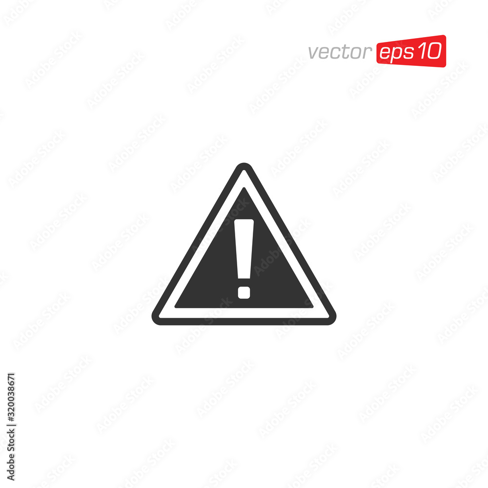 Warning Mark Icon Design Vector Warning Mark Icon Design Vector