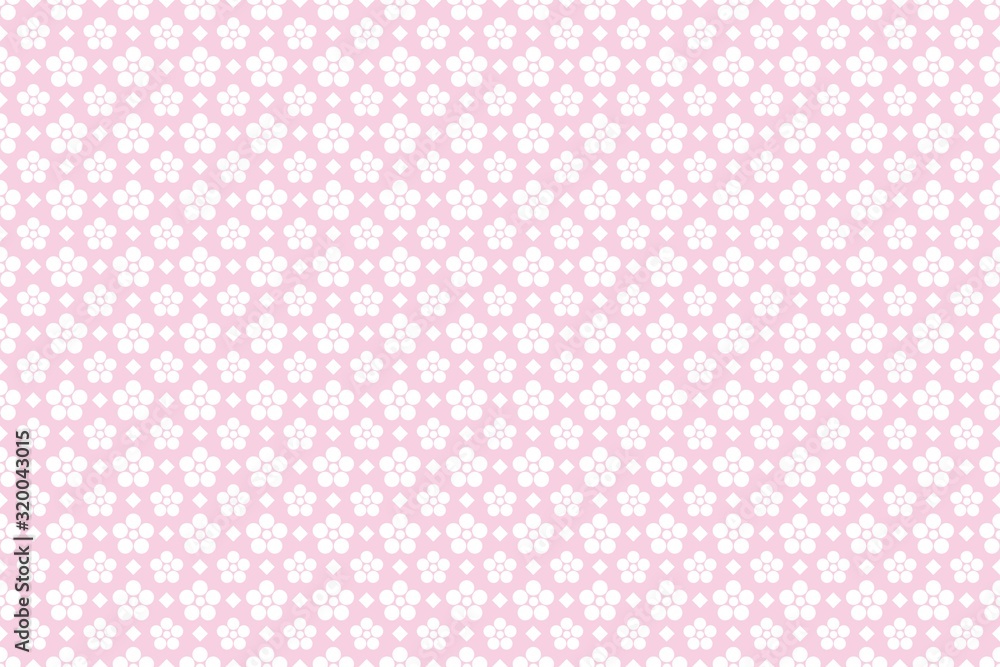 Seamless pattern with floral vector Illustration, simple batik motif Seamless pattern with floral vector Illustration, simple batik motif