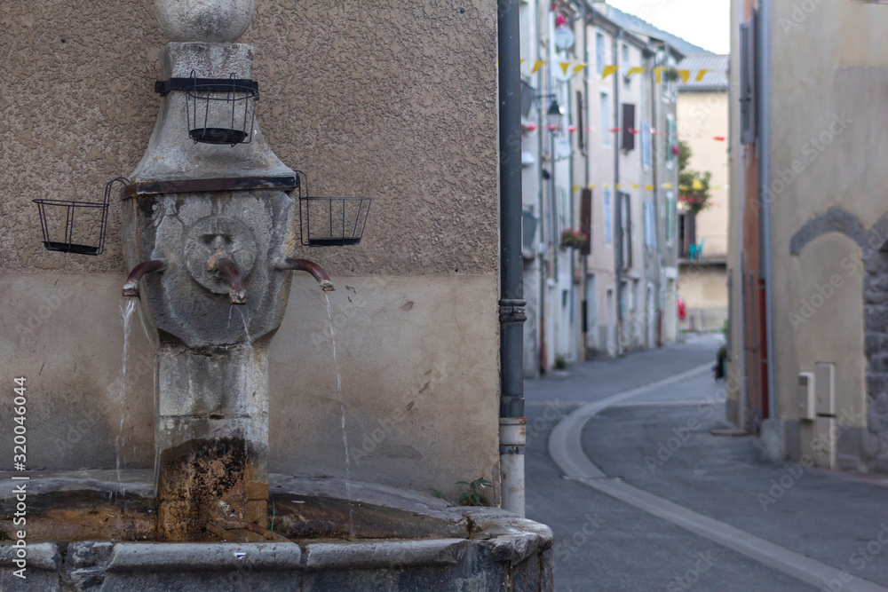 Old french town Saint Andre les Alpes, Provence.