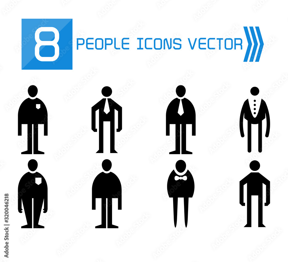 people, male icons vector set people, male icons vector set