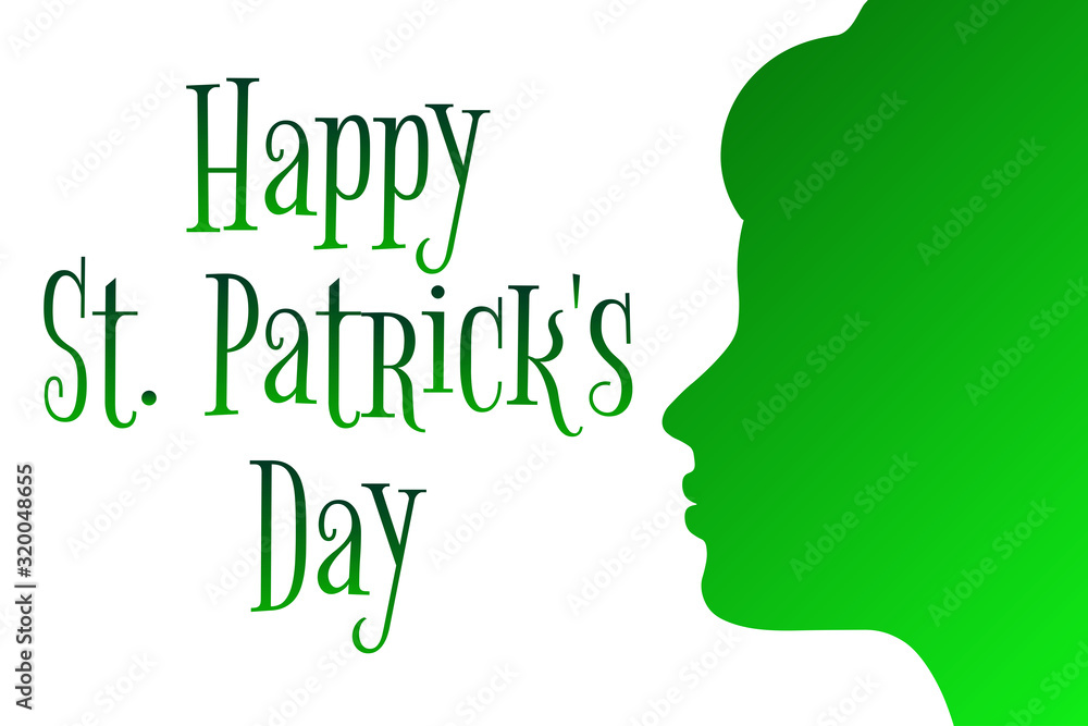 St Patrick's Day holiday concept. Template for background, banner, card, poster with text inscription. Vector EPS10 illustration.