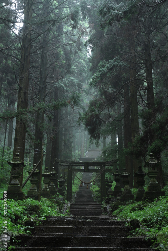 上色見熊野座神社 Stock Photo Adobe Stock