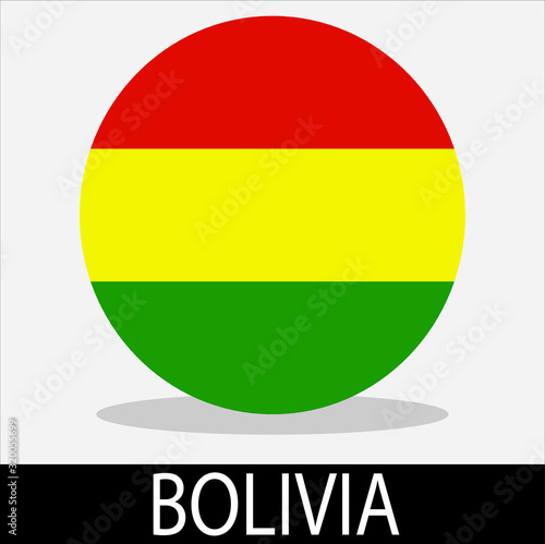 bolivia flag icon with white background
