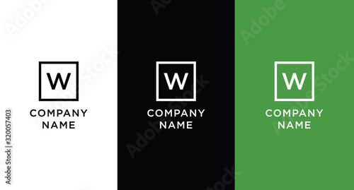 W logo template vector concept