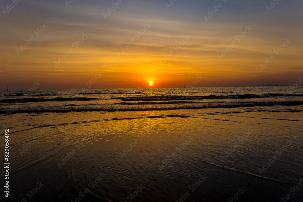 Sea, Sunset, Beach, Flensburg, thailand