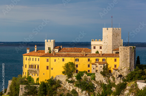 Duino Castle, a fourteenth-century fortification located near Trieste