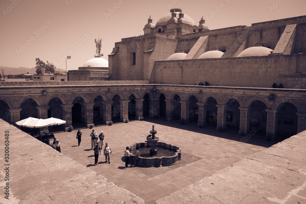 Arequipa/Peru: Cloisters of The Company, historic place at the old center of the city