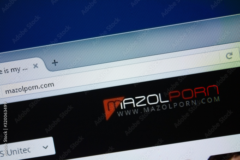 Ryazan, Russia - August 26, 2018: Homepage of Mazol Porn website on the  display of PC. Url - MazolPorn.com Stock Photo | Adobe Stock