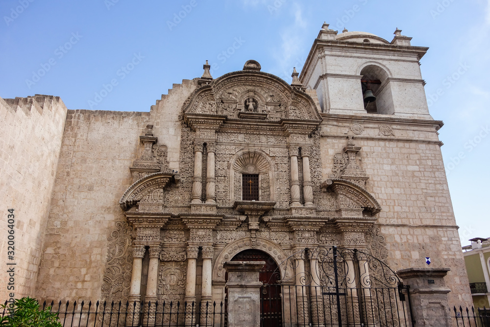 Arequipa/Peru: Church of the Company, historic place