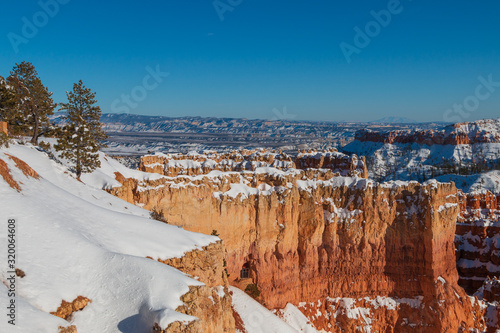 Winter Landscape in Bryce Canyon National Park Utah