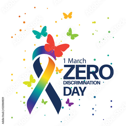 zero discrimination day. poster ,logo, template design 