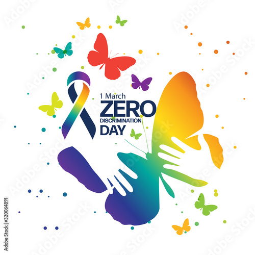 zero discrimination day. poster ,logo, template design 