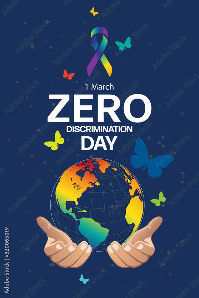 zero discrimination day. poster ,logo, template design zero discrimination day. poster ,logo, template design