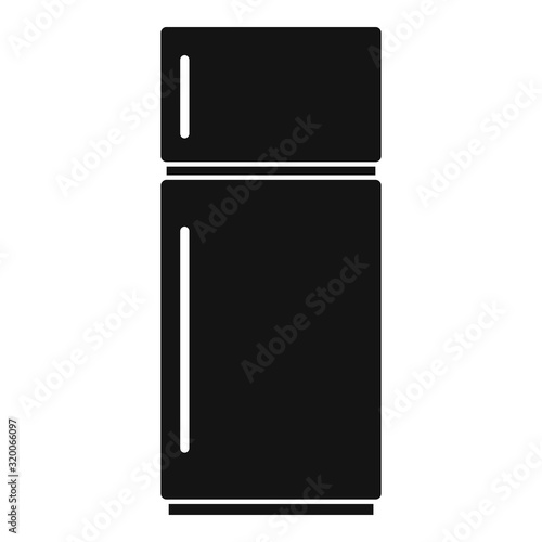Cold fridge icon. Simple illustration of cold fridge vector icon for web design isolated on white background