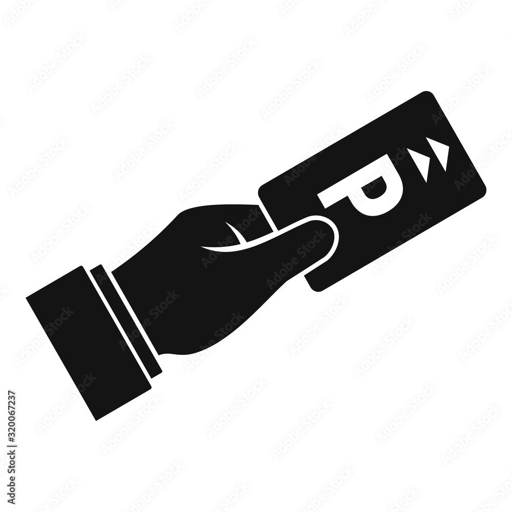 Parking card icon. Simple illustration of parking card vector icon for web design isolated on white background Parking card icon. Simple illustration of parking card vector icon for web design isolated on white background