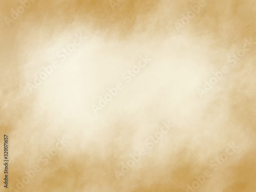 Abstract gold watercolor brush strokes texture background with copy space