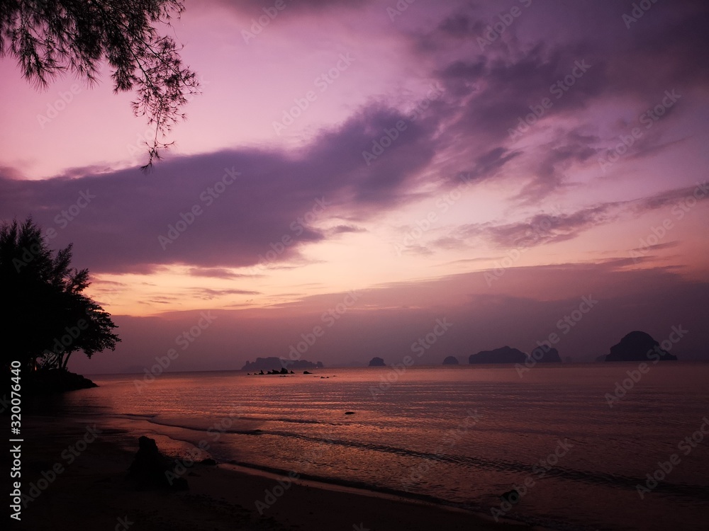 Morgengrauen krabi Thailand