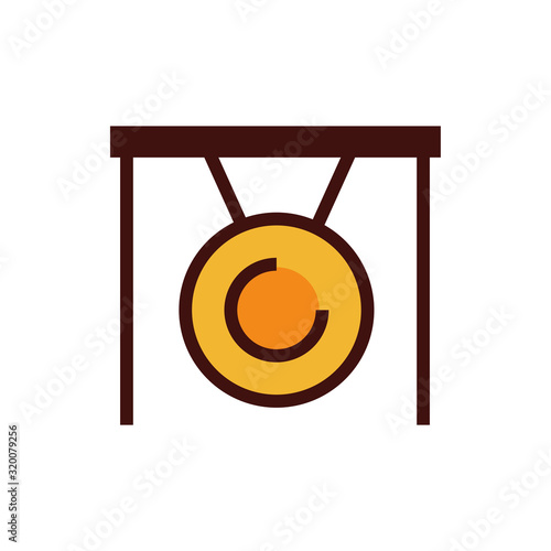 Chinese gong cultural icon
