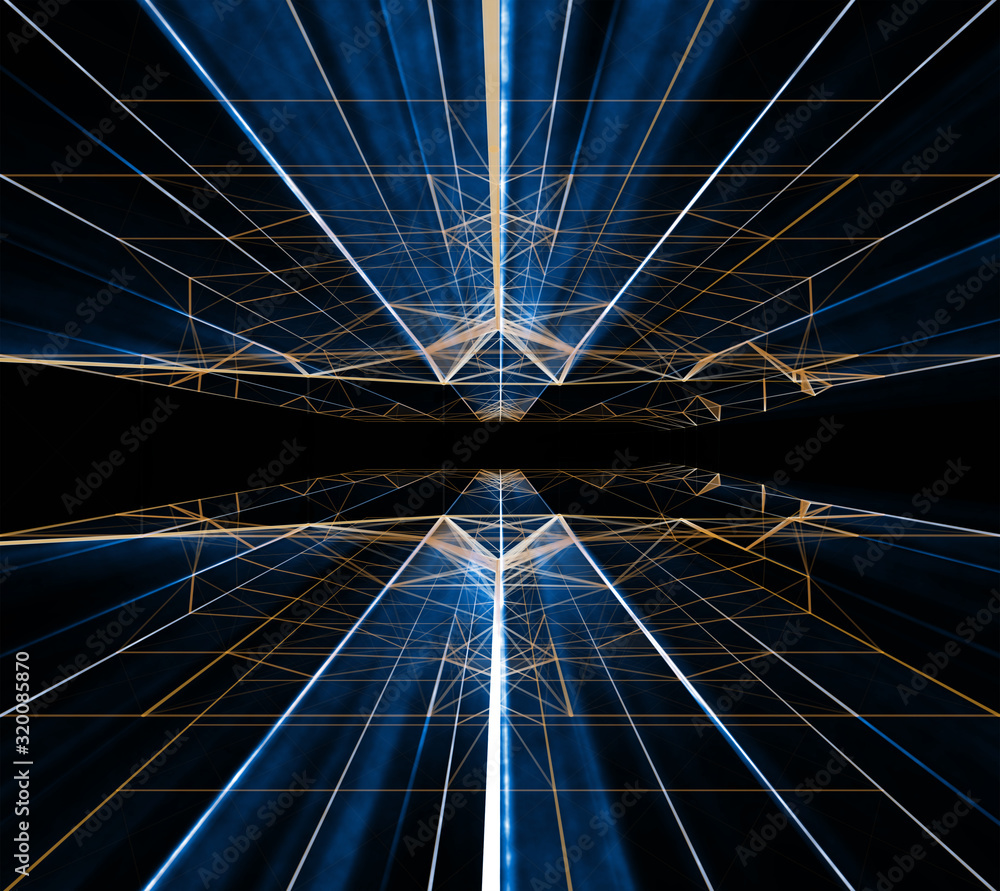 Fototapeta premium abstract background with light lines