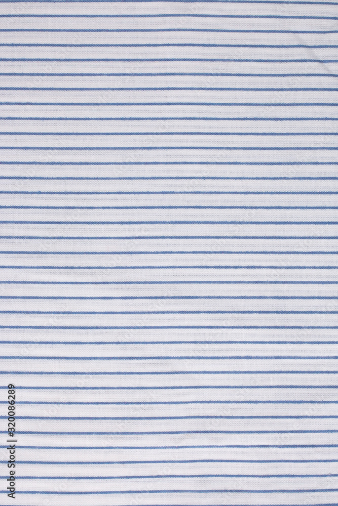 Fototapeta premium blue and white stripes on the fabric texture