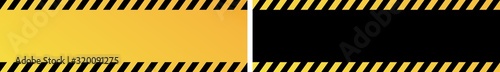 Black and yellow warning hazard pattern