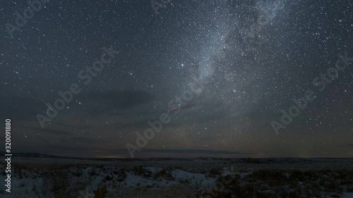 Milky Way Galaxy night time timelapse