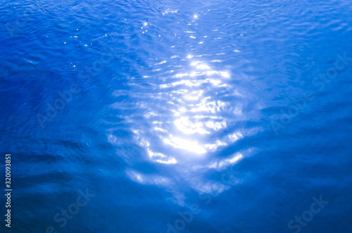 abstract blue water surface texture background