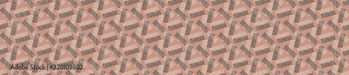 Φωτογραφία Hand drawn whimsical scribble lines seamless pattern
