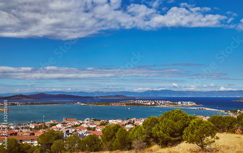 Fototapeta Naklejka Na Ścianę i Meble -  Views of Ayvalik town onCunda island at Aegean side of Turkey