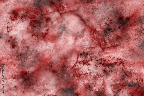 Abstract blood background with splatter  veins  capillaries and arteries. Video title screen  podcast or web background  information poster or infographic. Gory or horror wallpaper.