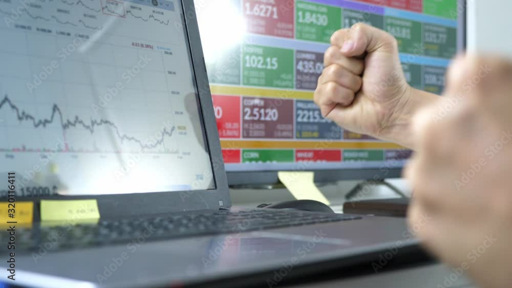 trader success in forex and cryptocurrency data and bar chart, invester concept. trader success in forex and cryptocurrency data and bar chart, invester concept.
