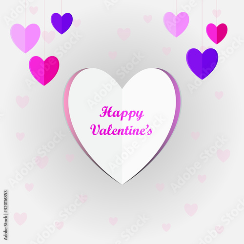 Valentine's Card Vector Adobe Illustrator Heart Hearts Card