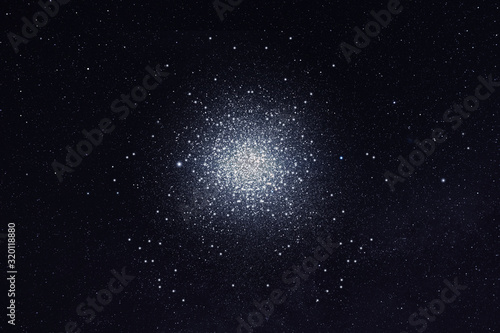 3D Illustration of big globular cluster photo