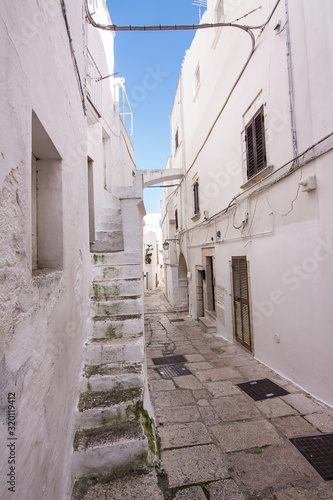 Characteristic alley in the historic center of Cisternino (Italty)