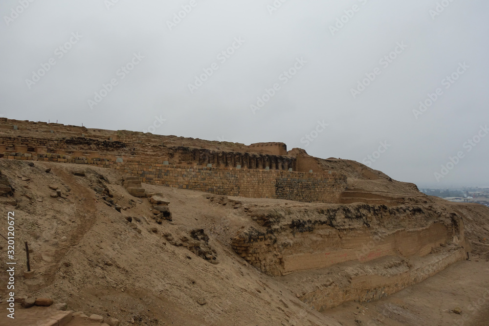 Pachacamac Archeological Site, Lima/Peru. Pre-incan ruins and sanctuary