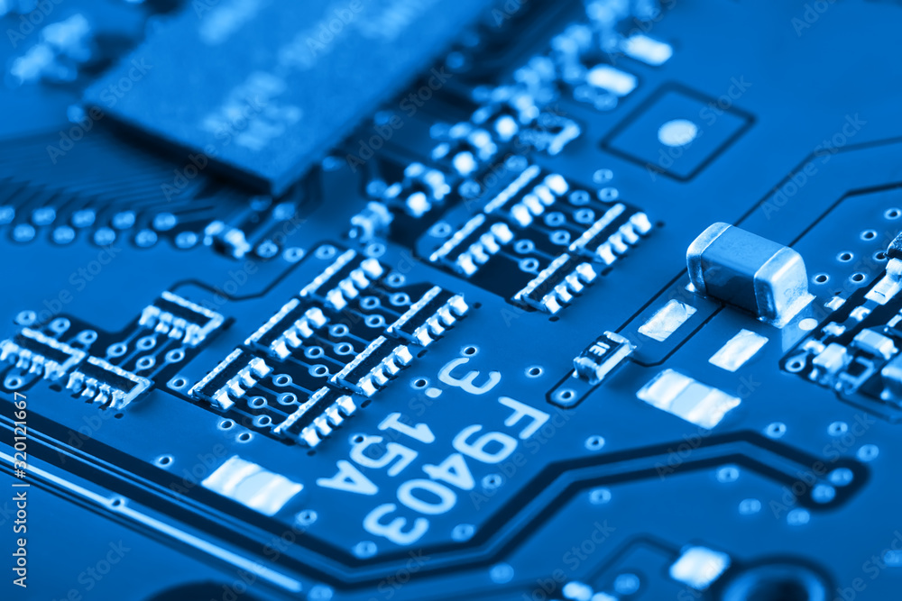 Electronic circuit board close up. Electronic circuit board close up.