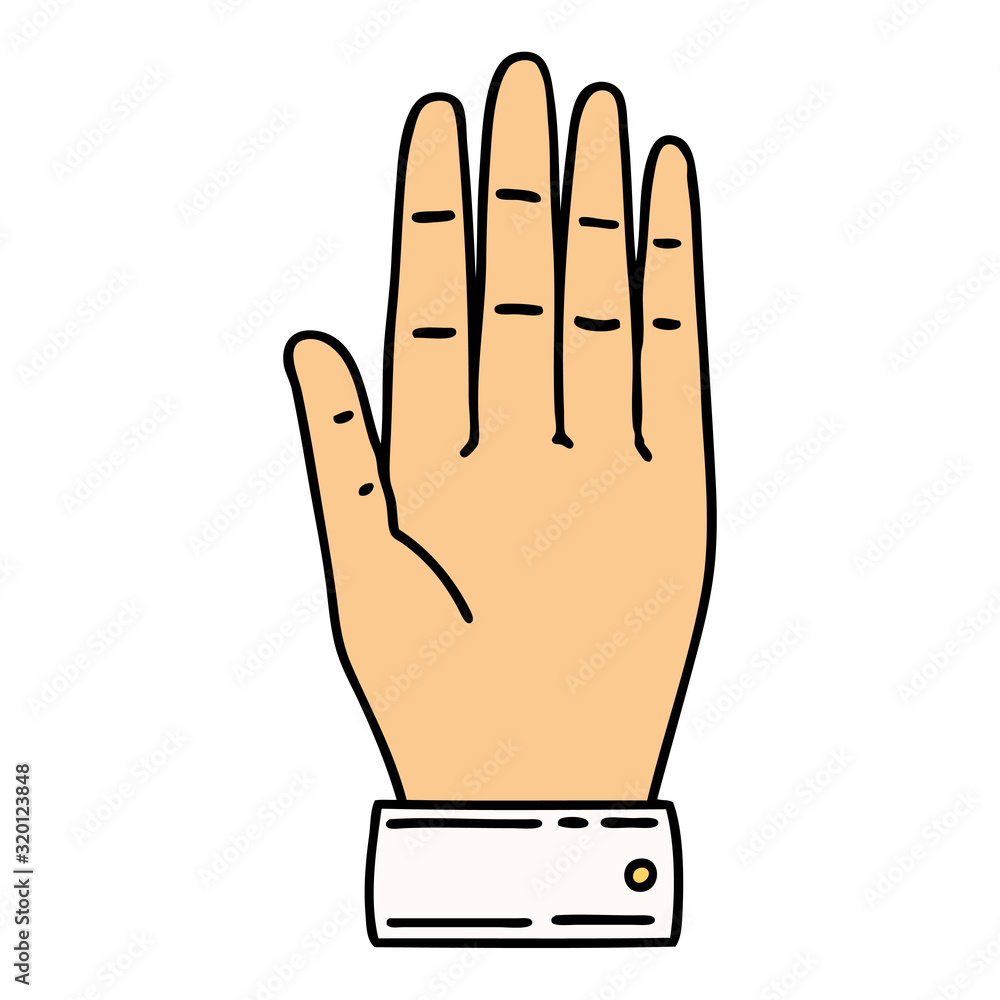 traditional tattoo of a hand traditional tattoo of a hand