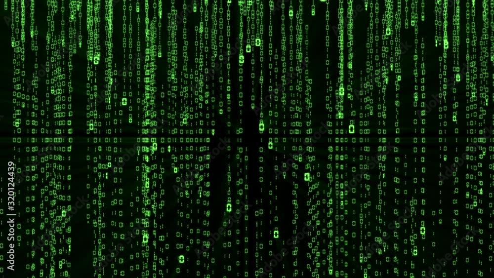 binary code on black background binary code on black background