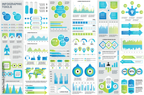 Bundle infographic elements data visualization vector design template. Can be used for steps, business processes, workflow, diagram, flowchart concept, timeline, marketing icons, info graphics.