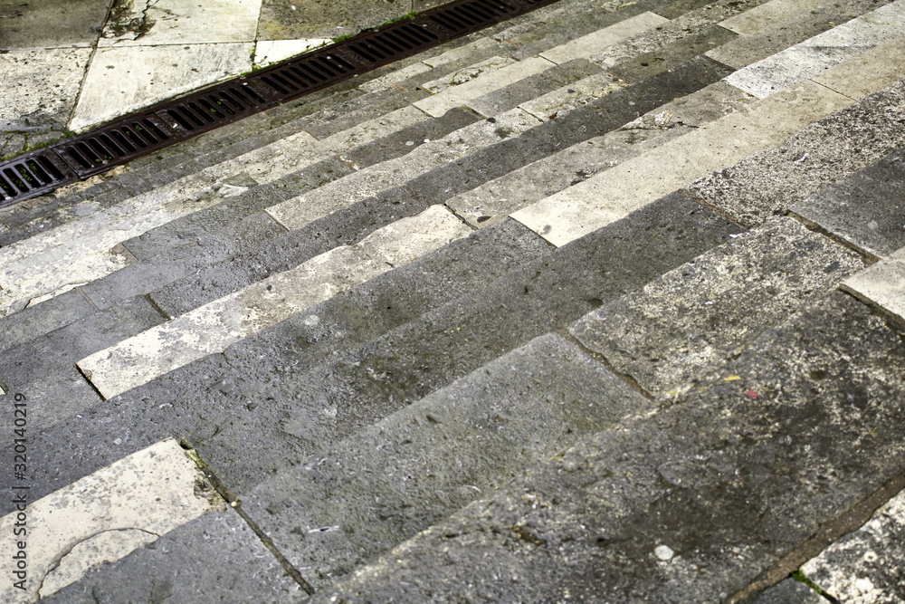 Stone street stairs