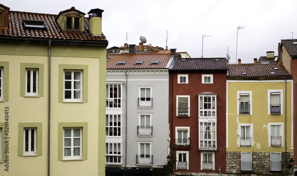 Burgos colored houses