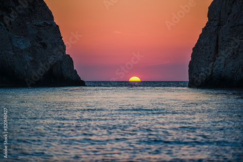 sunset over the sea